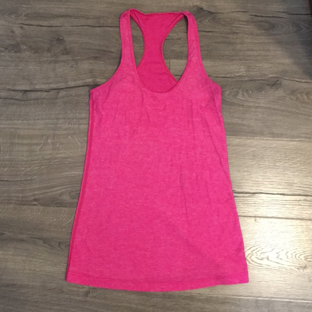 Hot pink lululemon tank